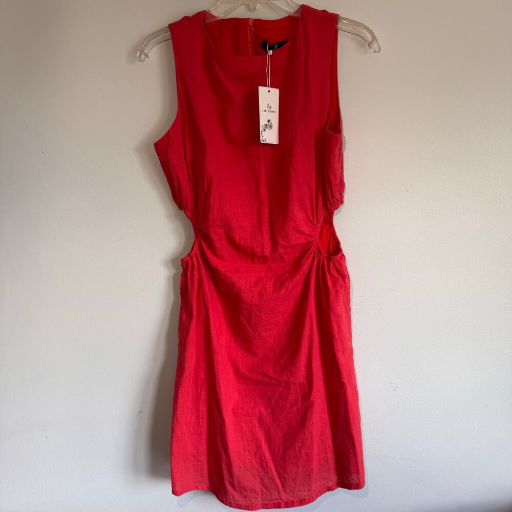 Lillusory Coral Dress with Cutouts - NWT